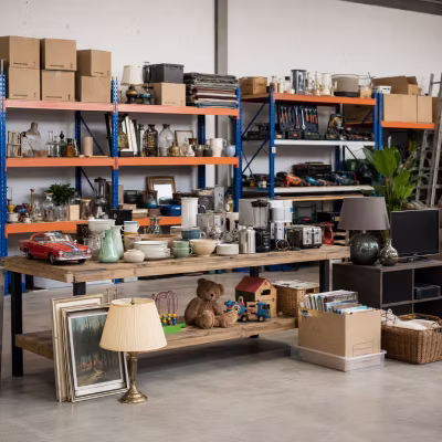 Diverse gebruikte artikelen zoals huishoudelijke spullen, elektronica, decoratie, gereedschap en andere tweedehands producten uit STUFFVIA Outlet. Online verkrijgbaar of af te halen op afspraak.