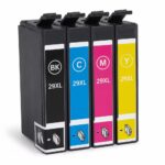 Epson 29XL huismerk multipack met zwarte, cyaan, magenta en gele inktcartridges voor Epson Expression Home printers.
